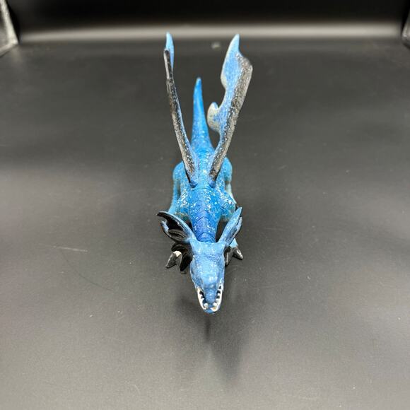 Ice Blue Dragon Toy Figure Blue and Black SDE Shantou - Picture 4 of 13